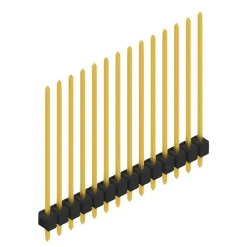 Stiftleiste, 14-polig, RM 2.54 mm, gerade, schwarz, 10049000 Preis Gesenkt