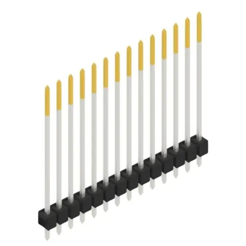 Günstig Stiftleiste, 14-polig, RM 2.54 mm, gerade, schwarz, 10049002