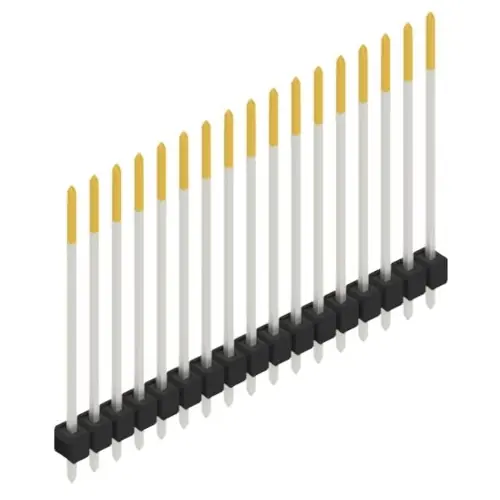 Stiftleiste, 17-polig, RM 2.54 mm, gerade, schwarz, 10049011 Schnäppchen