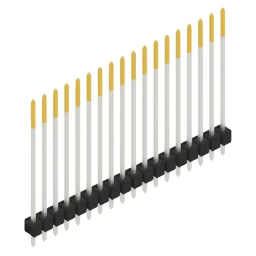 Preis Gesenkt Stiftleiste, 18-polig, RM 2.54 mm, gerade, schwarz, 10049014