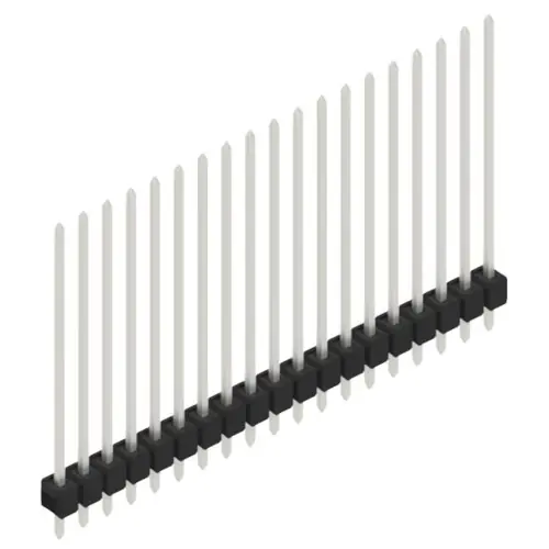 Stiftleiste, 19-polig, RM 2.54 mm, gerade, schwarz, 10049019 Direkt Vom Hersteller