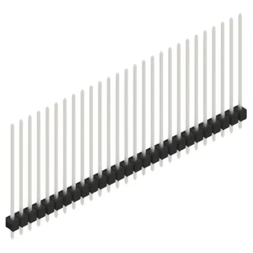 Sofort Bestellen Stiftleiste, 27-polig, RM 2.54 mm, gerade, schwarz, 10049046