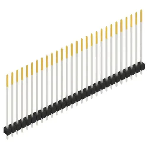 Stiftleiste, 28-polig, RM 2.54 mm, gerade, schwarz, 10049048 Bestseller