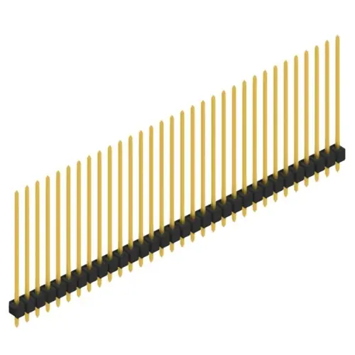 Neue Kollektion Stiftleiste, 32-polig, RM 2.54 mm, gerade, schwarz, 10049060