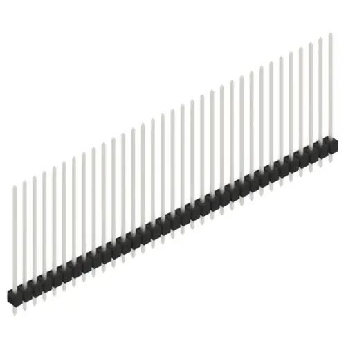 Günstig Stiftleiste, 33-polig, RM 2.54 mm, gerade, schwarz, 10049065