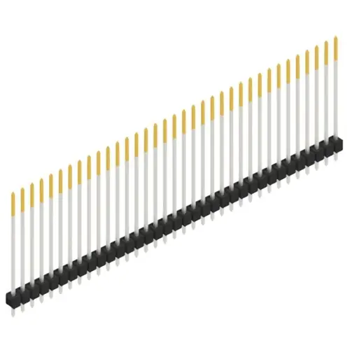 Direktkauf Stiftleiste, 35-polig, RM 2.54 mm, gerade, schwarz, 10049071