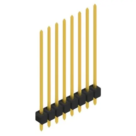 Stiftleiste, 8-polig, RM 2.54 mm, gerade, schwarz, 10048981 Online Kaufen