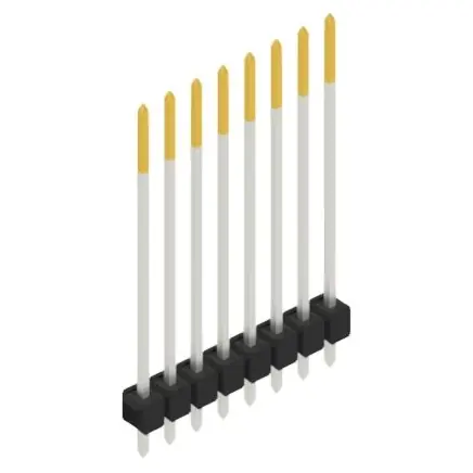 Stiftleiste, 8-polig, RM 2.54 mm, gerade, schwarz, 10048982 Direkt Vom Hersteller