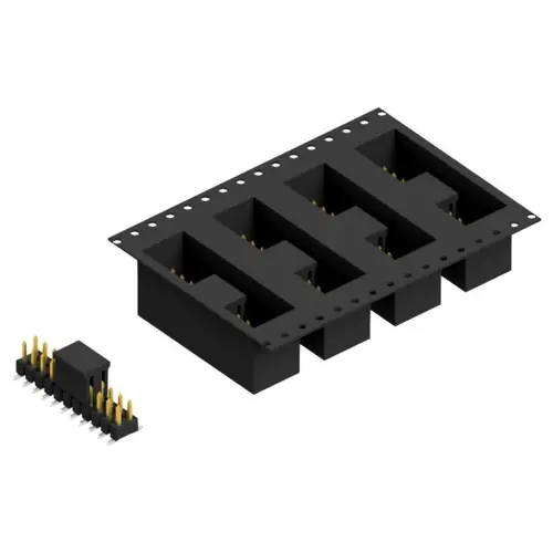 Sale Stiftleiste, 22-polig, RM 2.54 mm, abgewinkelt, schwarz, SL11SMD04022SBTR