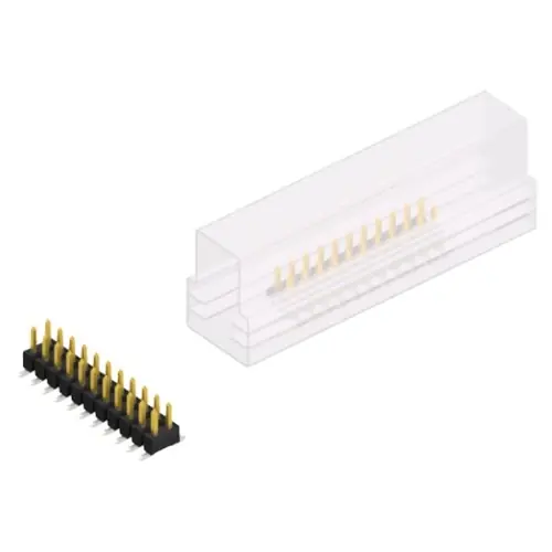 Sofort Bestellen Stiftleiste, 22-polig, RM 2.54 mm, abgewinkelt, schwarz, SL11SMD04022SSM