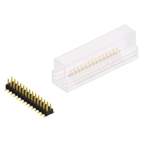 Stiftleiste, 28-polig, RM 2.54 mm, abgewinkelt, schwarz, SL11SMD04028GSM Knallerangebot