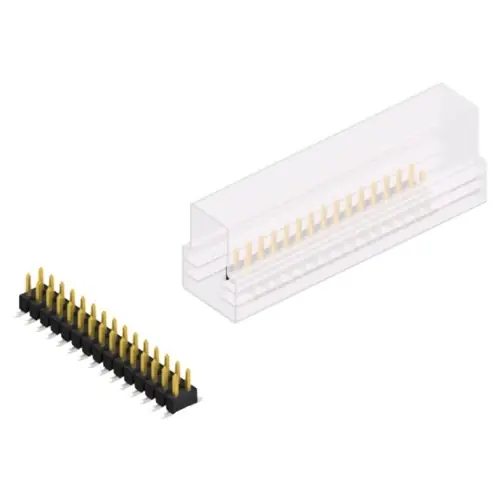 Saisonangebot Stiftleiste, 30-polig, RM 2.54 mm, abgewinkelt, schwarz, SL11SMD04030SSM