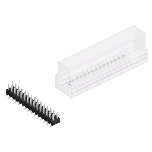 Sonderaktion Stiftleiste, 30-polig, RM 2.54 mm, abgewinkelt, schwarz, SL11SMD04030ZSM