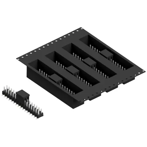 Top-Seller Stiftleiste, 32-polig, RM 2.54 mm, abgewinkelt, schwarz, SL11SMD04032ZBTR