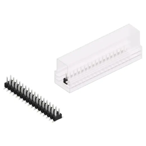 Expressversand Stiftleiste, 34-polig, RM 2.54 mm, abgewinkelt, schwarz, SL11SMD04034ZSM