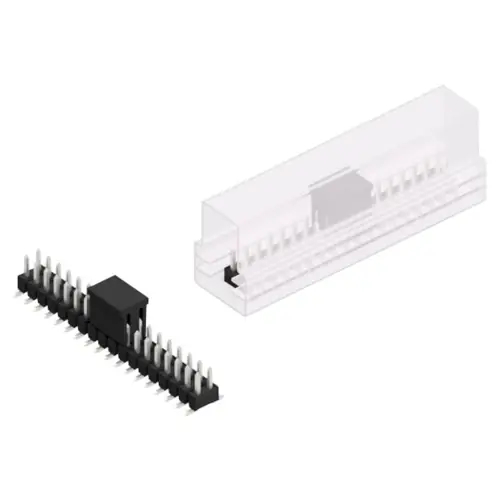 Top-Seller Stiftleiste, 36-polig, RM 2.54 mm, abgewinkelt, schwarz, SL11SMD04036ZBSM