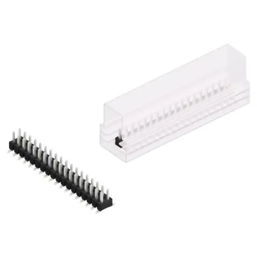 Schnäppchen Stiftleiste, 36-polig, RM 2.54 mm, abgewinkelt, schwarz, SL11SMD04036ZSM