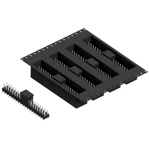 Stiftleiste, 38-polig, RM 2.54 mm, abgewinkelt, schwarz, SL11SMD04038ZBTR Sonderangebot