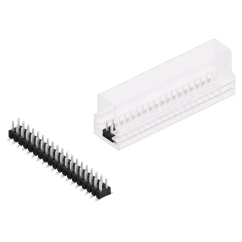 Stiftleiste, 38-polig, RM 2.54 mm, abgewinkelt, schwarz, SL11SMD04038ZSM Preis Gesenkt