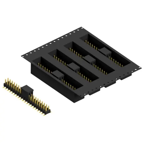 Stiftleiste, 40-polig, RM 2.54 mm, abgewinkelt, schwarz, 10049148 Abverkauf