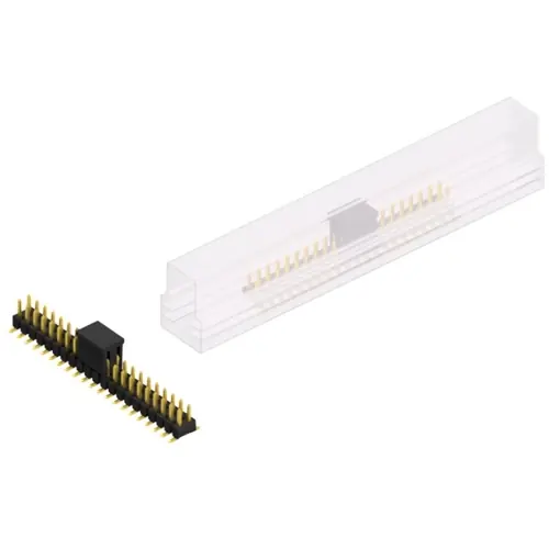 Stiftleiste, 42-polig, RM 2.54 mm, abgewinkelt, schwarz, SL11SMD04042GBSM Top-Angebot