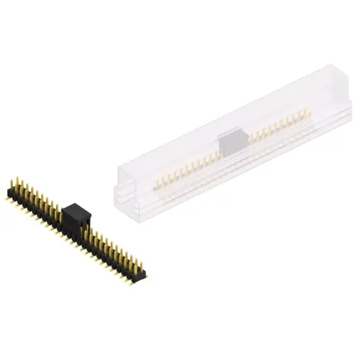 Stiftleiste, 52-polig, RM 2.54 mm, abgewinkelt, schwarz, SL11SMD04052GBSM Begrenztes Angebot
