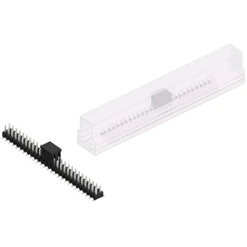 Aktuell Stiftleiste, 54-polig, RM 2.54 mm, abgewinkelt, schwarz, SL11SMD04054ZBSM