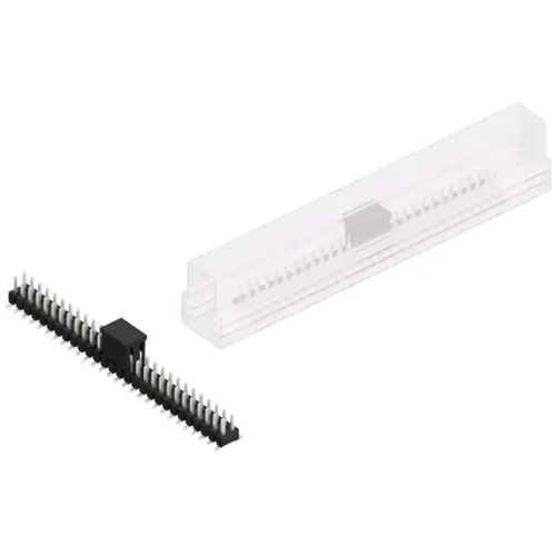 Kostenloser Rückversand Stiftleiste, 56-polig, RM 2.54 mm, abgewinkelt, schwarz, SL11SMD04056ZBSM