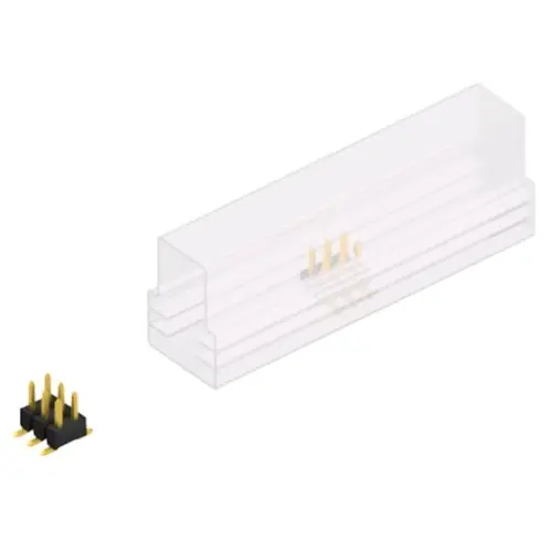Stiftleiste, 6-polig, RM 2.54 mm, abgewinkelt, schwarz, SL11SMD0406GSM Neue Kollektion