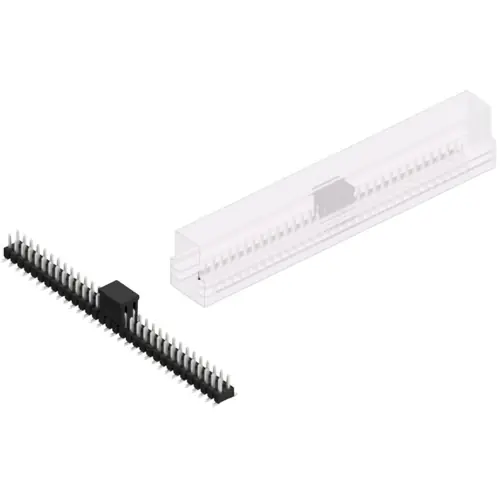 Stiftleiste, 64-polig, RM 2.54 mm, abgewinkelt, schwarz, SL11SMD04064ZBSM Mega-Angebot