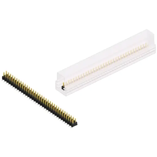 Stiftleiste, 68-polig, RM 2.54 mm, abgewinkelt, schwarz, SL11SMD04068SSM Jetzt Kaufen