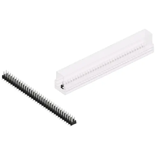 Stiftleiste, 68-polig, RM 2.54 mm, abgewinkelt, schwarz, SL11SMD04068ZSM Highlight