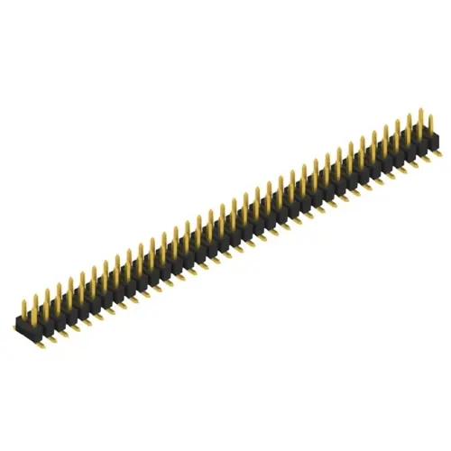 Stiftleiste, 70-polig, RM 2.54 mm, abgewinkelt, schwarz, SL11SMD04070G Top-Angebot