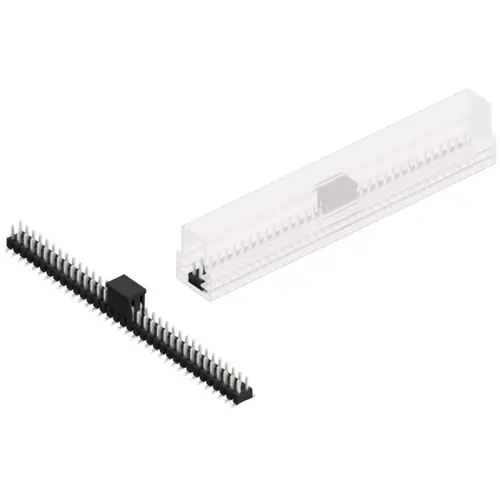 Stiftleiste, 70-polig, RM 2.54 mm, abgewinkelt, schwarz, SL11SMD04070ZBSM Saisonangebot