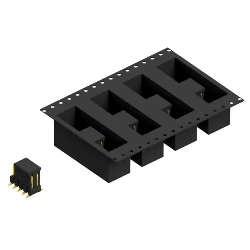 Stiftleiste, 10-polig, RM 2.54 mm, abgewinkelt, schwarz, 10049189 Neuheit