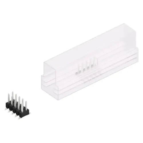 Stiftleiste, 10-polig, RM 2.54 mm, abgewinkelt, schwarz, 10049198 Garantierte Lieferung