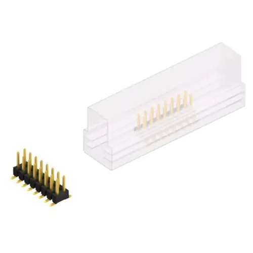 Stiftleiste, 16-polig, RM 2.54 mm, abgewinkelt, schwarz, 10049228 Sale