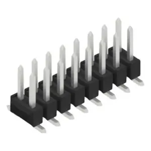 Stiftleiste, 16-polig, RM 2.54 mm, abgewinkelt, schwarz, 10049233 Knallerangebot