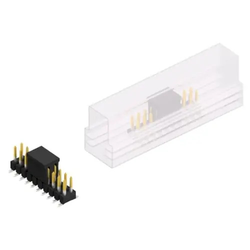 Abverkauf Stiftleiste, 20-polig, RM 2.54 mm, abgewinkelt, schwarz, 10049256