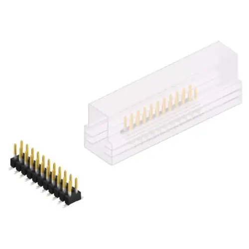 Stiftleiste, 22-polig, RM 2.54 mm, abgewinkelt, schwarz, 10049270 Sonderaktion