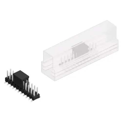 Kostenloser Versand Stiftleiste, 22-polig, RM 2.54 mm, abgewinkelt, schwarz, 10049272