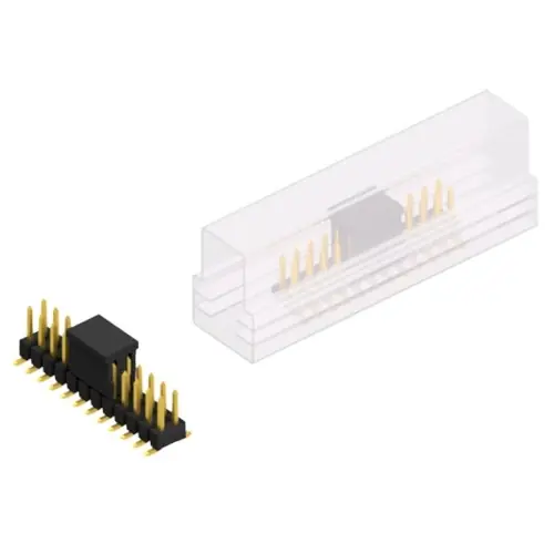 Solange Der Vorrat Reicht Stiftleiste, 24-polig, RM 2.54 mm, abgewinkelt, schwarz, 10049276