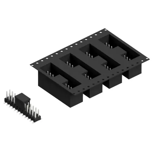 Stiftleiste, 24-polig, RM 2.54 mm, abgewinkelt, schwarz, 10049285 Versand Am Gleichen Tag