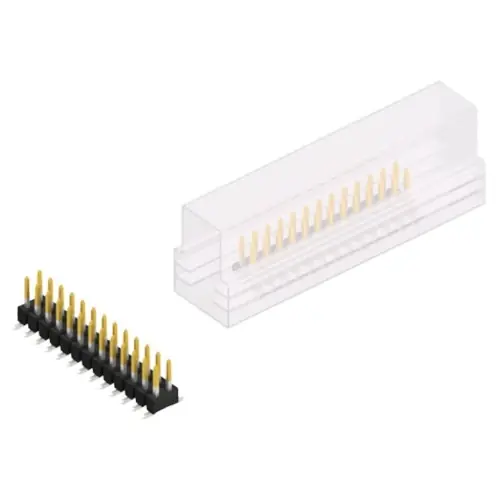 Stiftleiste, 26-polig, RM 2.54 mm, abgewinkelt, schwarz, 10049294 Top-Seller