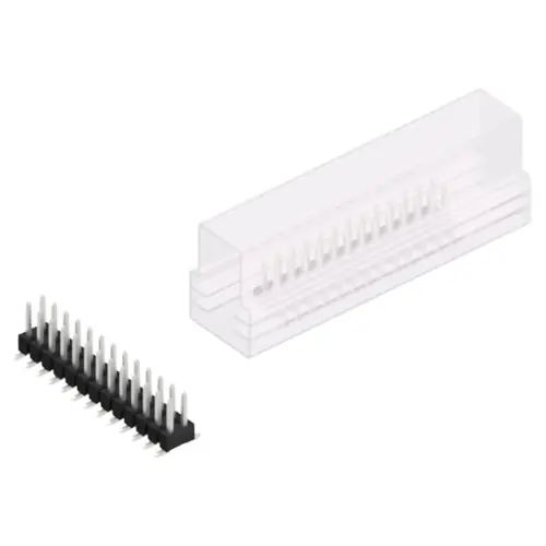 Knallerangebot Stiftleiste, 26-polig, RM 2.54 mm, abgewinkelt, schwarz, 10049297