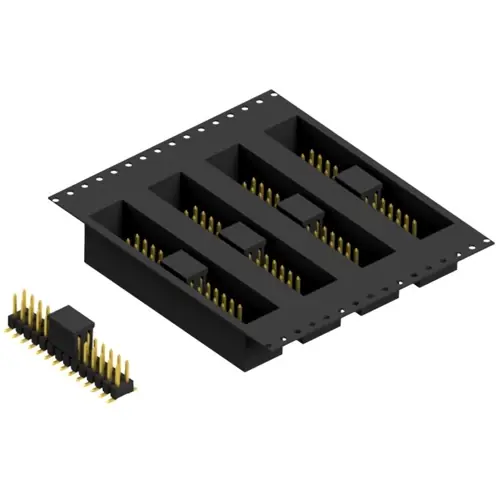 Finale Aktion Stiftleiste, 28-polig, RM 2.54 mm, abgewinkelt, schwarz, SL11SMD05228GBTR