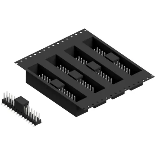 Knallerangebot Stiftleiste, 28-polig, RM 2.54 mm, abgewinkelt, schwarz, 10049307