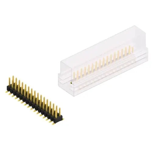 Letzte Chance Stiftleiste, 32-polig, RM 2.54 mm, abgewinkelt, schwarz, 10049320