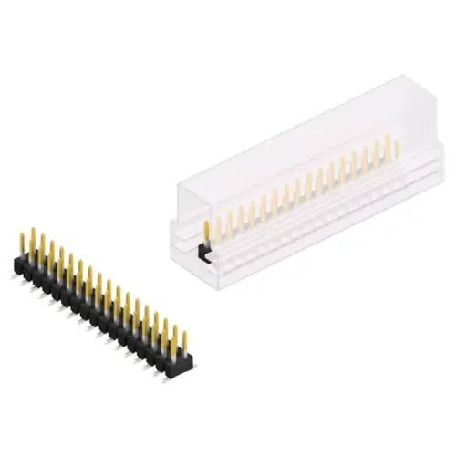 Preisreduziert Stiftleiste, 34-polig, RM 2.54 mm, abgewinkelt, schwarz, 10049334