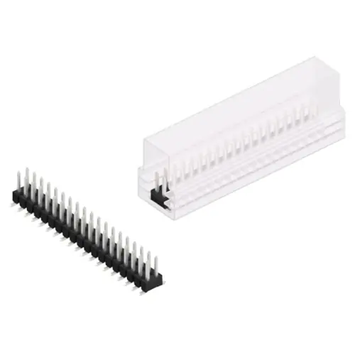 Stiftleiste, 38-polig, RM 2.54 mm, abgewinkelt, schwarz, 10049357 Kracherpreis